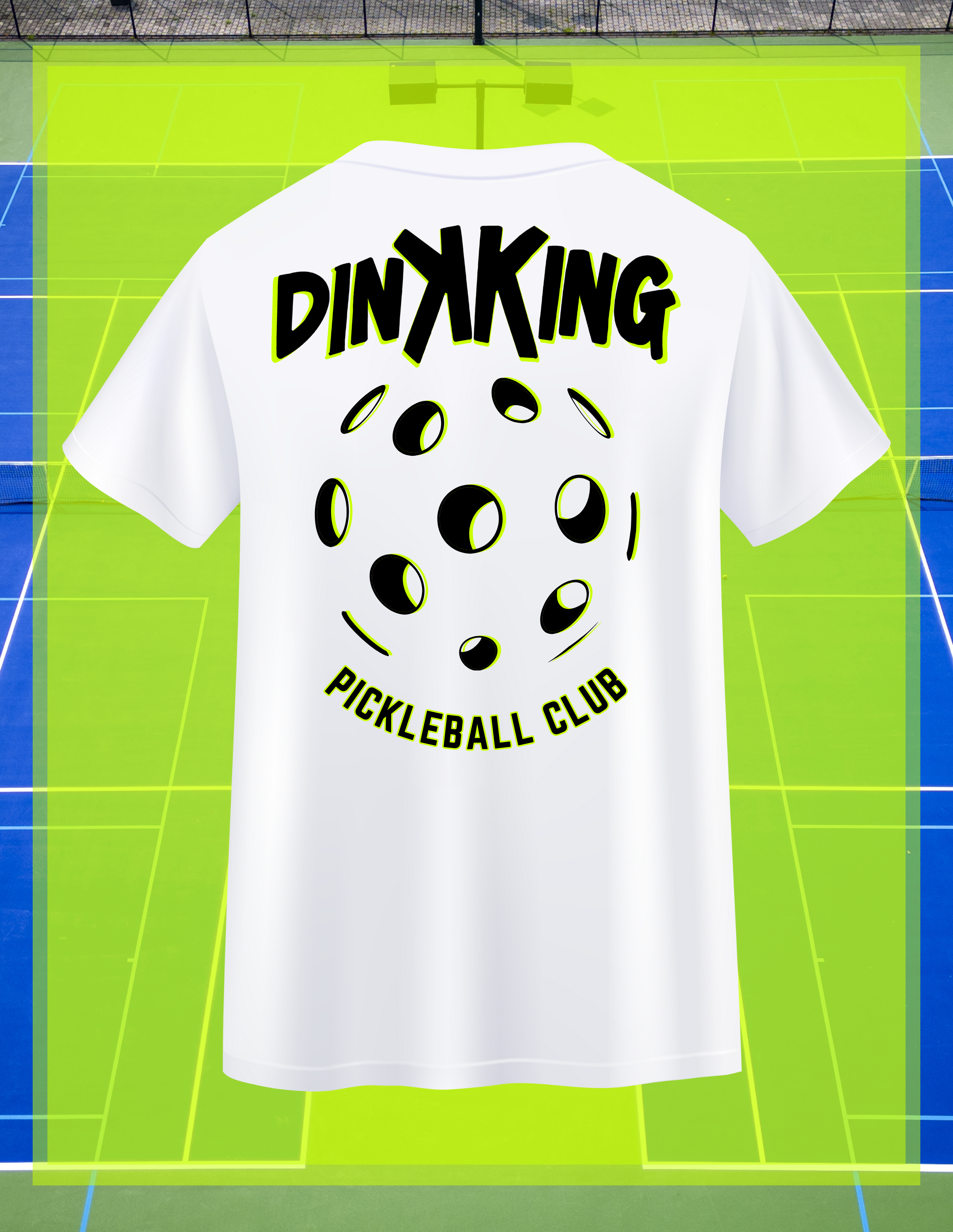 DinKKinG Pickleball Club 3D Tee